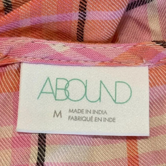 Abound Nordstrom Women's Plaid Spaghetti Strap Lightweight Mini Dress Size M NWT - Picture 9 of 12